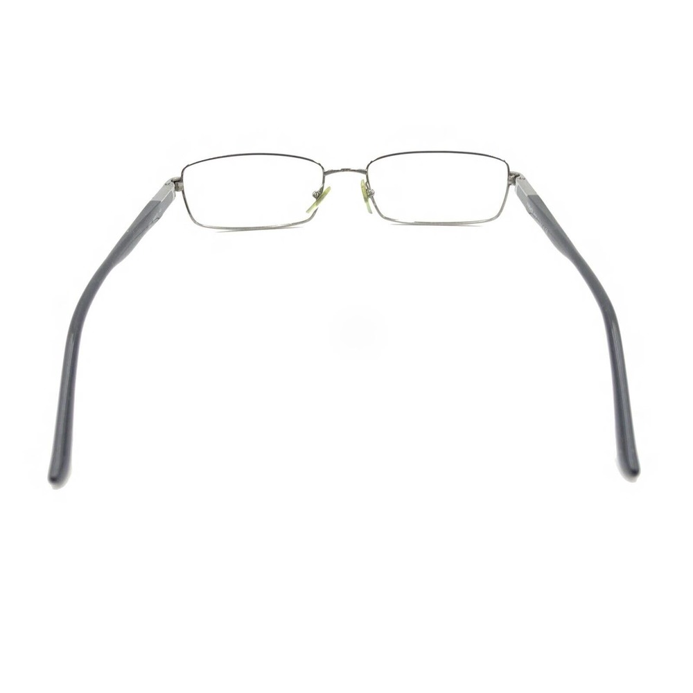 Versace Silver Black Metal Rectangle Eyeglasses F… - image 5